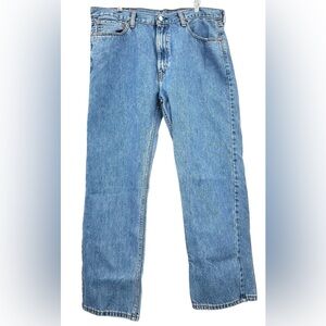 Levi’s 505 Men’s 40x30 Straight Fit 5-Pocket Medium Blue Denim Jeans 100% Cotton
